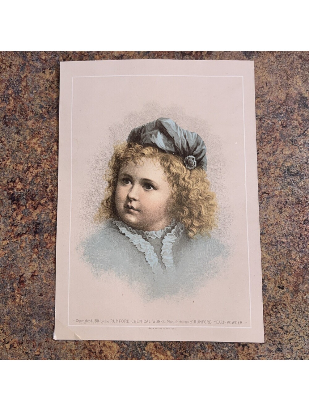 1884 TRADE CARD Prof Horsford’s Baking Powder Providence RI 1884 Copyright